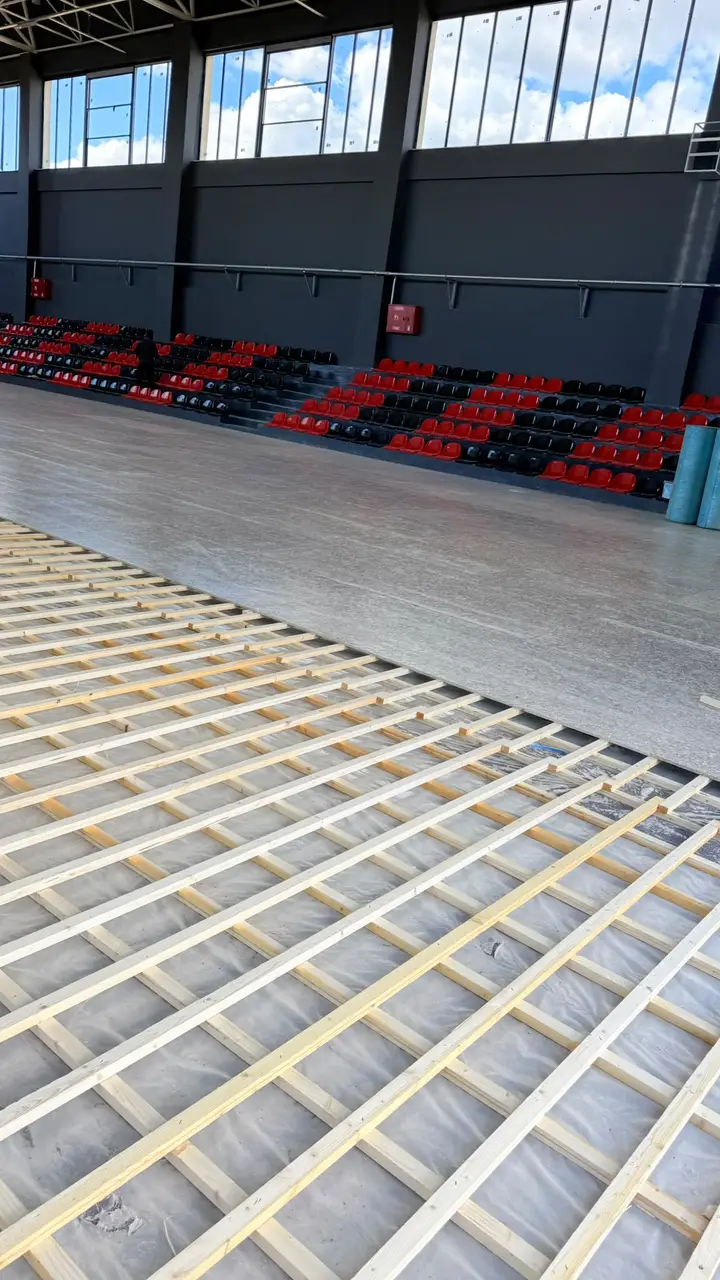 Eskişehir Mihalıççık spor salonu zemin kaplama – uygulama aşaması 16