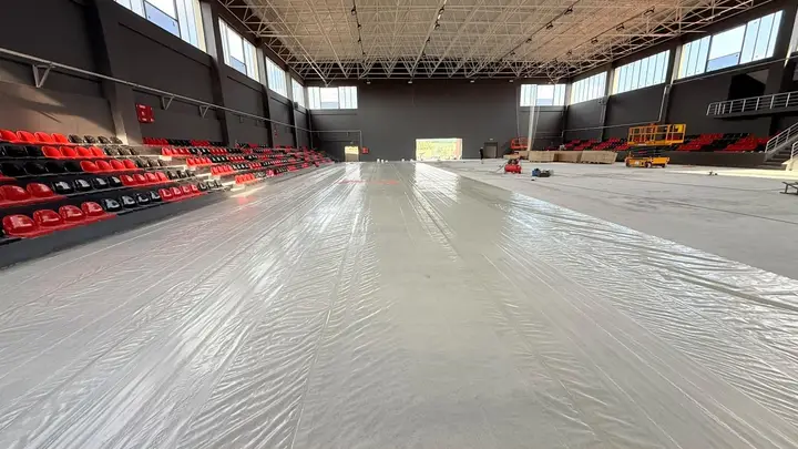 Eskişehir Mihalıççık spor salonu zemin kaplama – uygulama aşaması 2