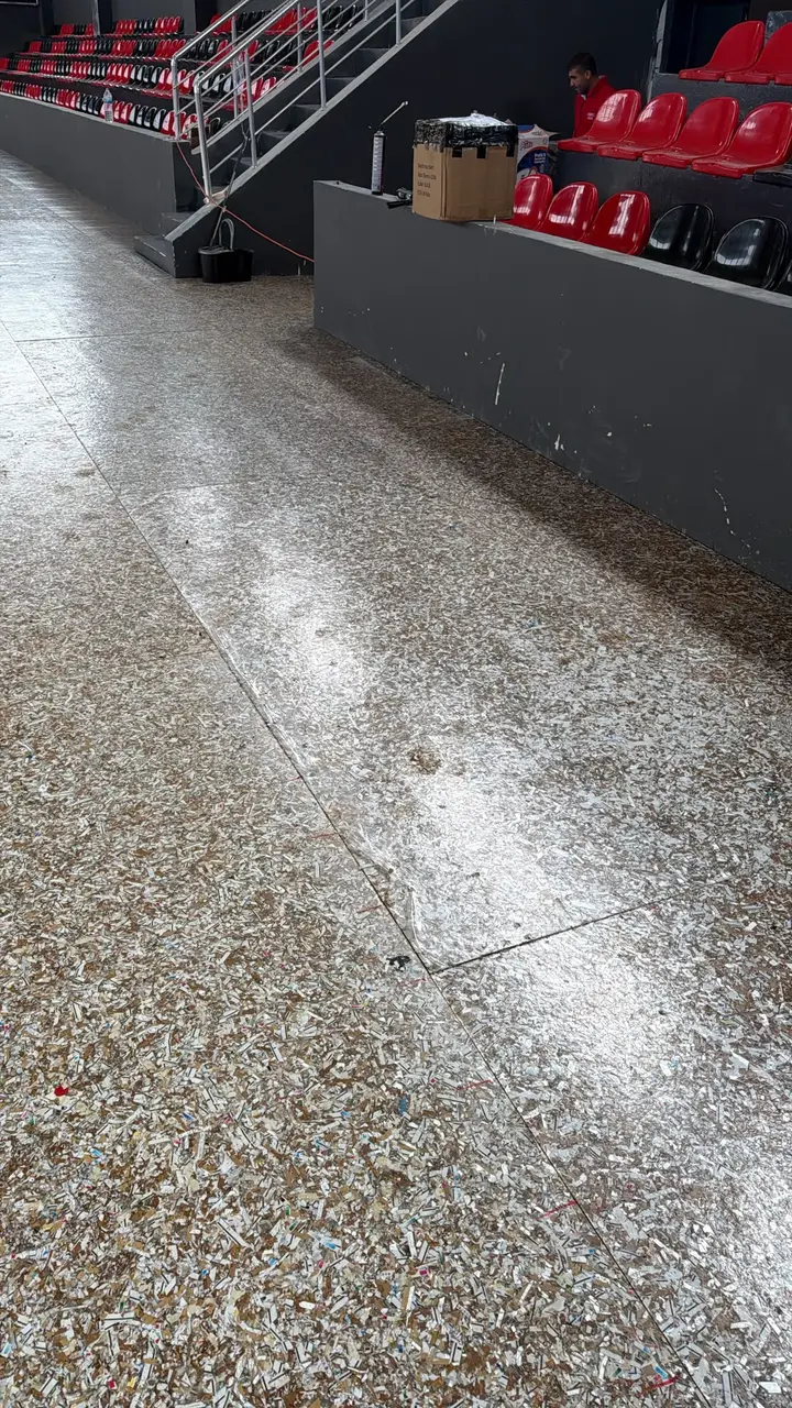 Eskişehir Mihalıççık spor salonu zemin kaplama – uygulama aşaması 28