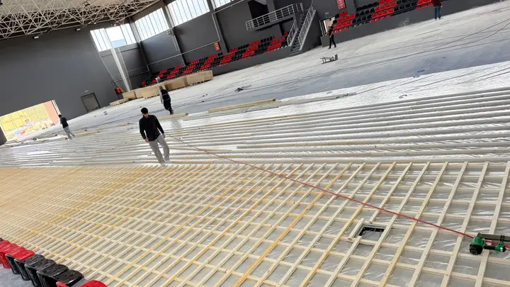 Eskişehir Mihalıççık spor salonu zemin kaplama – uygulama aşaması 5