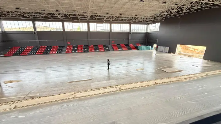 Eskişehir Mihalıççık spor salonu zemin kaplama – uygulama aşaması 7