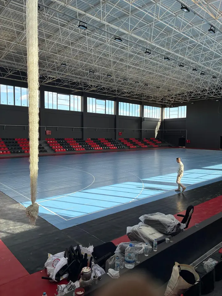 Eskişehir Mihalıççık spor salonu zemin kaplama – uygulama sonrası 7