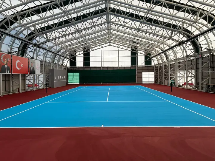 Sinop kapalı tenis kortu zemin kaplama – uygulama sonrası 1