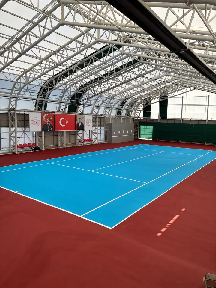 Sinop kapalı tenis kortu zemin kaplama – uygulama sonrası 5